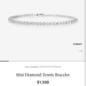 14K white gold Tennis Bracelet
